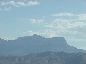 Guadalupe Mts. from the west