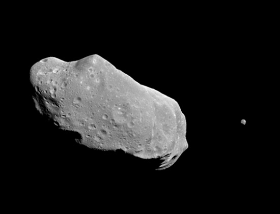 Thumbnail of asteroid Ida and its moon