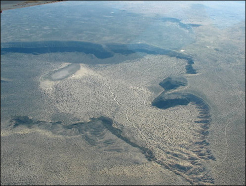 Aerial view of Kilbourne Hole