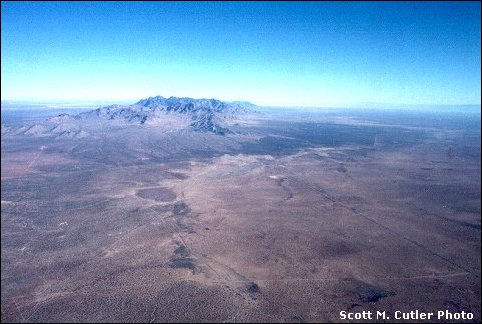 Photo of the Organ Mts. and surrounding bolsons