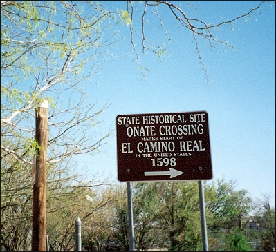 marker of Oñate crossing