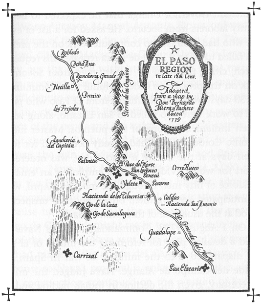 map of the Paso del Norte region