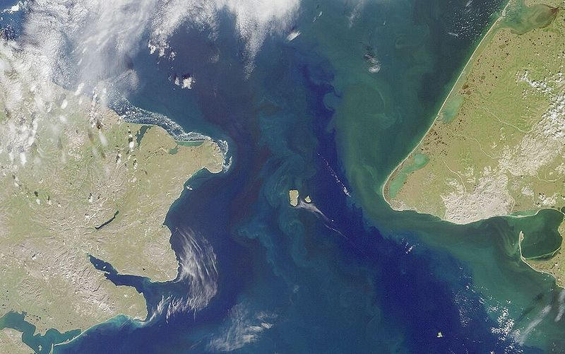The Bering Strait region from space