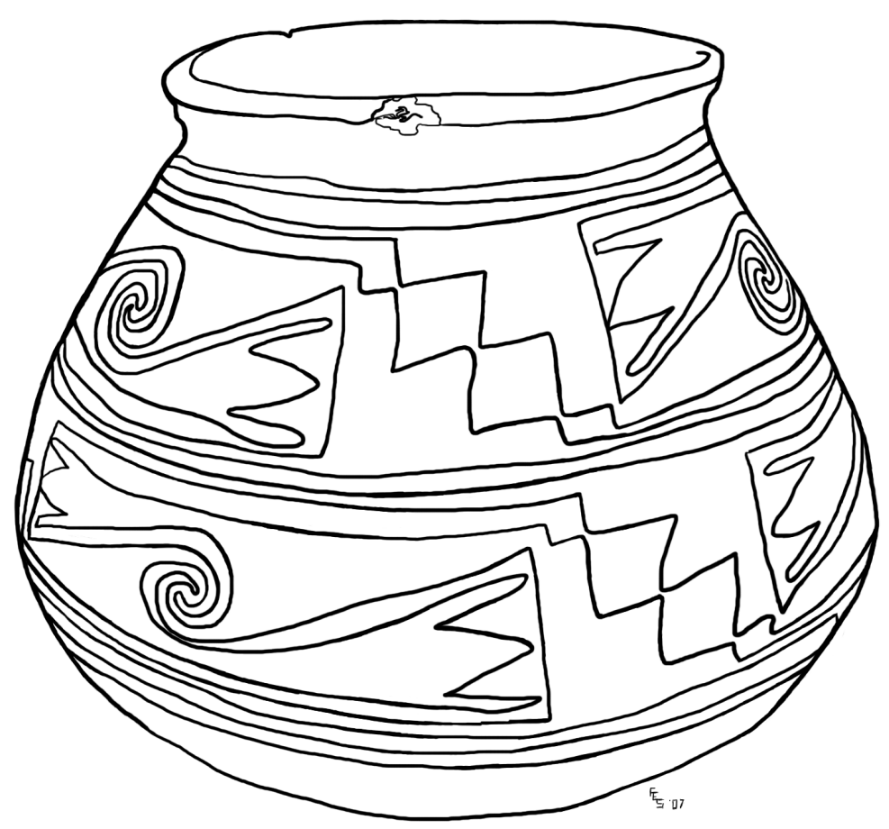 Coloring page: Casas Grandes pot