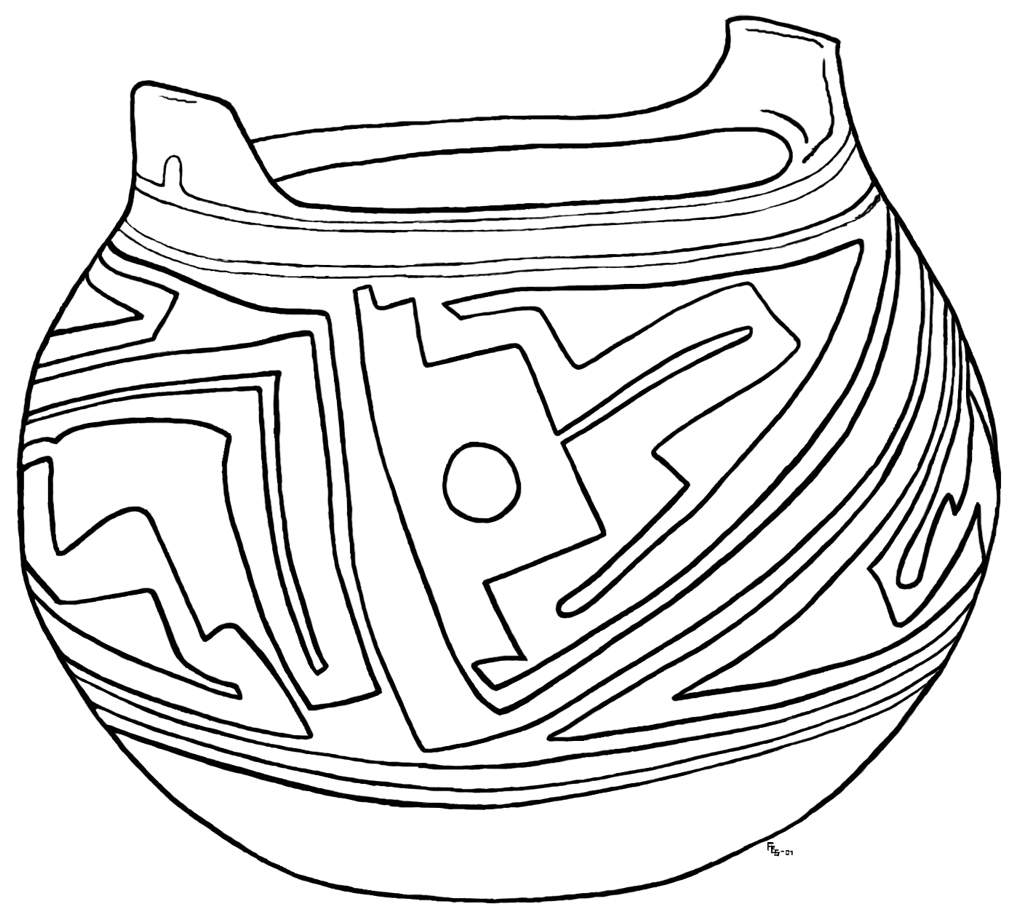 coloring pages native american pottery - photo #3