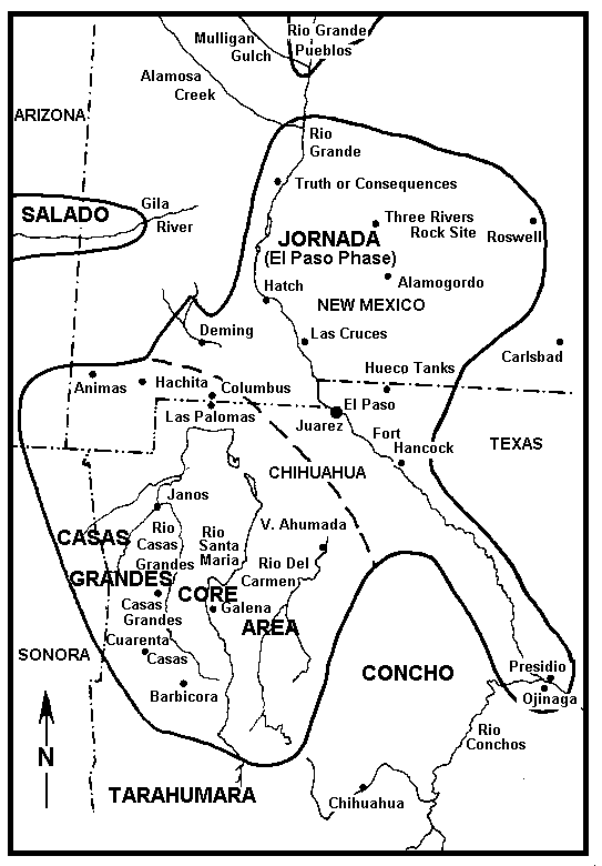 Casas Grandes regional map