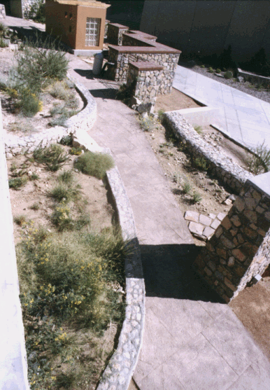 view of central gardens looking south