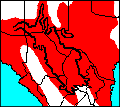 distribution map of Scaphiopus couchii