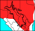distribution map of pronghorn