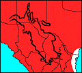 distribution map of Ringtail, Bassariscus astutus