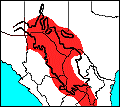 distribution map of Chaetodipus eremicus