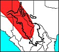 distribution map of spotted bat