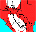 distribution map of Lasiurus borealis