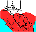 distribution map of Mormoops megallophylla