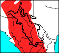 Distribution map for Neotoma mexicana