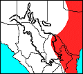 distribution map of Nycticeius humeralis