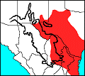 Regional distribution map of Ictidomys mexicanus.