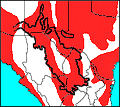 distribution map of Arizona elegans