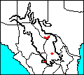 Regional distribution map of Coleonyx reticulatus