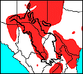 Regional distribution map of Heterodon nasicus