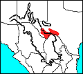 Regional distribution map of Tantilla cuculata