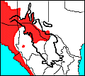 Regional distribution map of Trimorphodon vilkinsonii