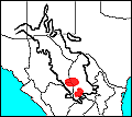 Regional distribution map of Uma exsul