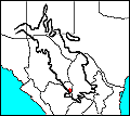 Regional distribution map of Xantusia bolsonae