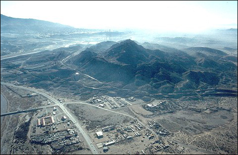 aerial view of Cerro El Cristo Rey