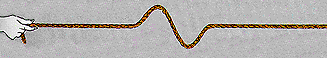 waves along a rope to illustrate S waves