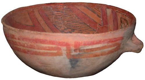 Oblique view of Tusyan bowl