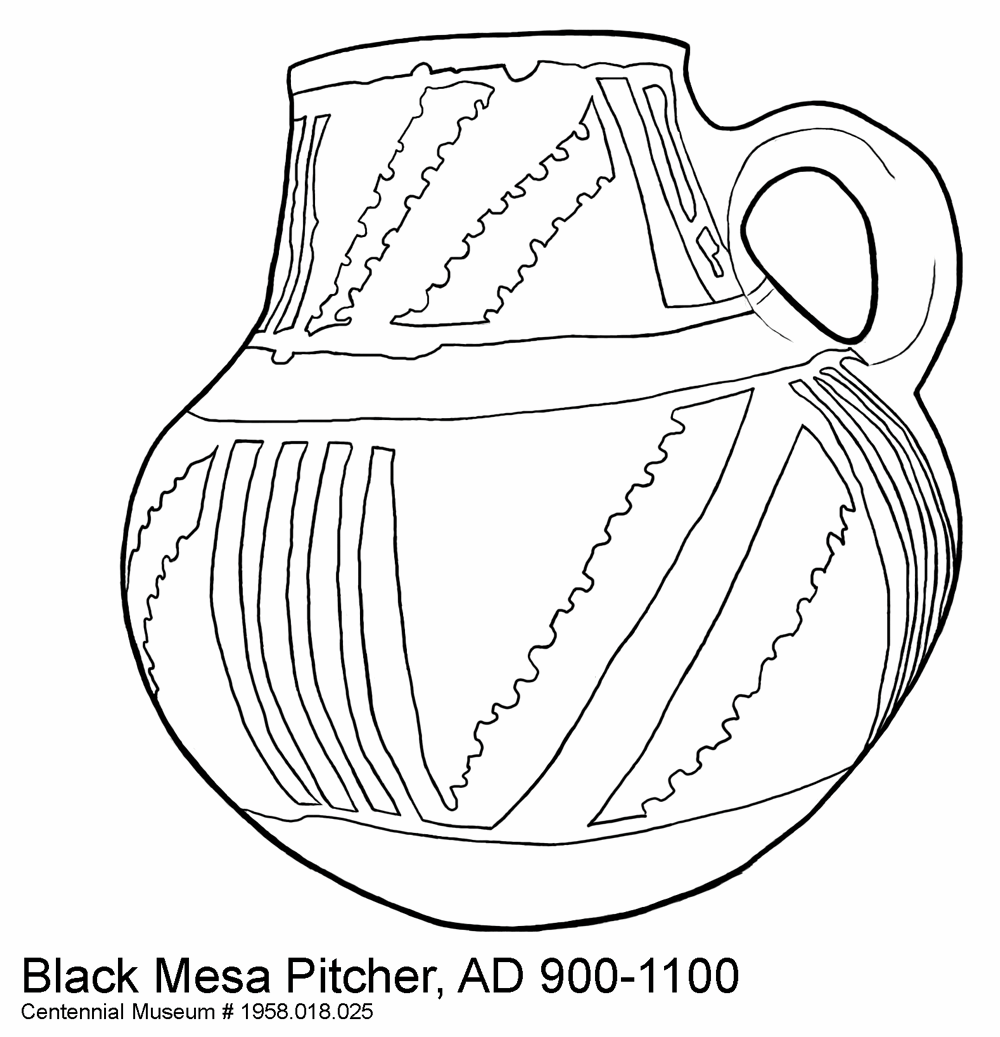 coloring page: Black Mesa Pitcher