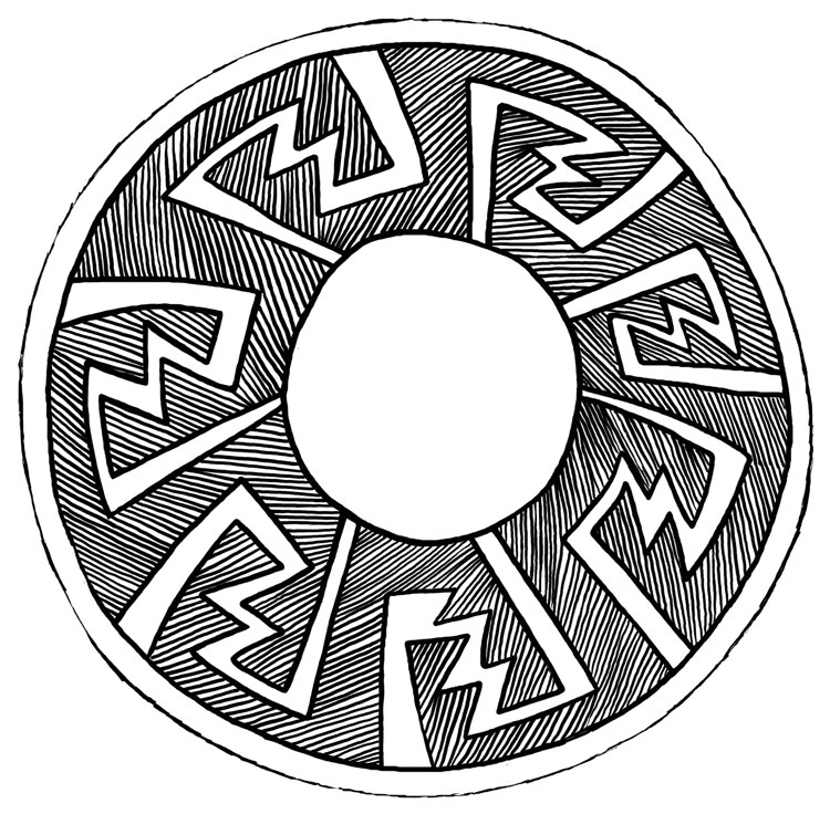 Coloring page: Chaco bowl