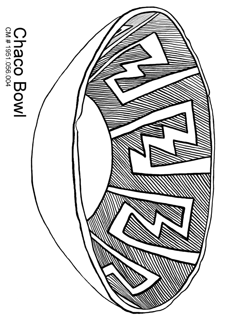 Coloring page: Chaco bowl