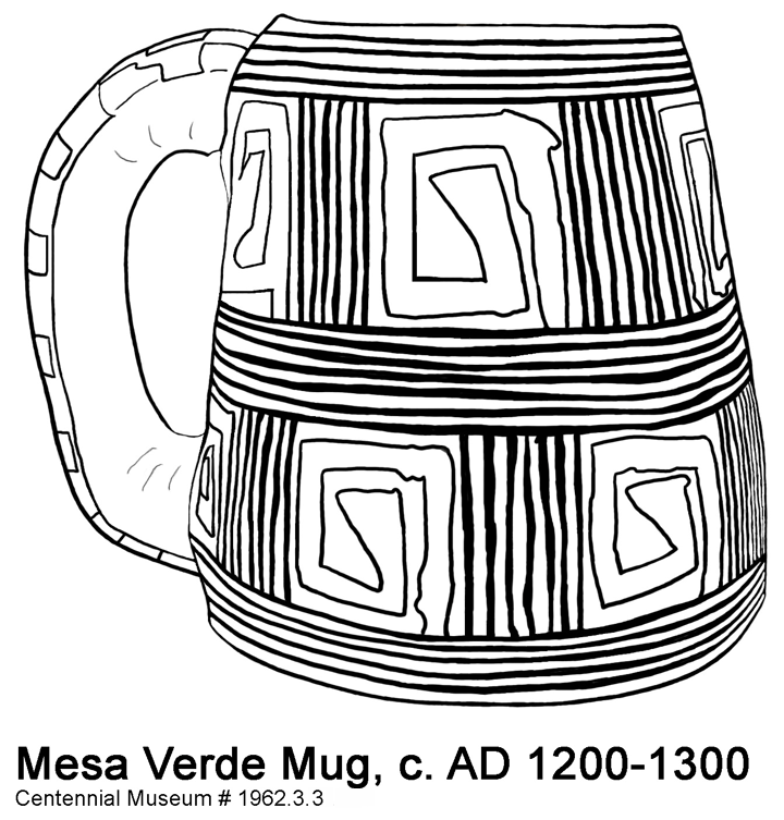 coloring page: Mesa Verde Mug