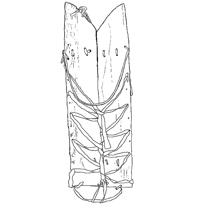 coloring page: Navajo Cradleboard