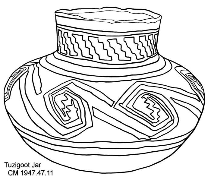 Coloring page: Tuzigoot jar