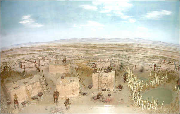 Diarama of an El Paso prehistoric villiage
